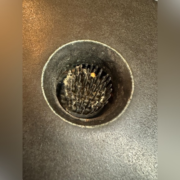 Vintage Japanese Modern Ikebana Stoneware Gray Signed Small Quality Vase EUC - Picture 7 of 12